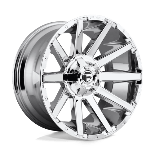 22X12 Fuel 1PC D614 CONTRA 6X135/5.5 -43MM CHROME PLATED