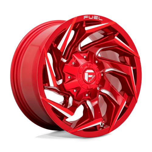 18X9 Fuel 1PC D754 REACTION 5X4.5/5.0 1MM CANDY RED MILLED