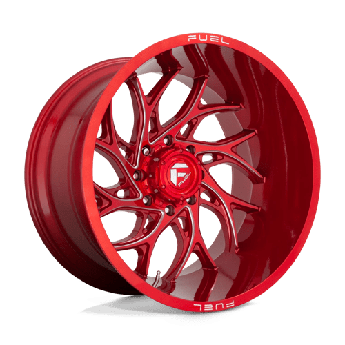 22X8.25 Fuel 1PC D742 RUNNER 8X200 -202MM CANDY RED MILLED