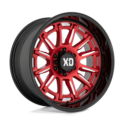 20X9 XD XD865 PHOENIX 6X135 18MM CANDY RED MILLED WITH BLACK LIP