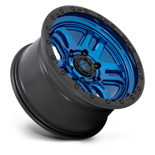 17X9 Fuel 1PC D790 AMMO 5X5.0 -12MM BLUE WITH BLACK LIP