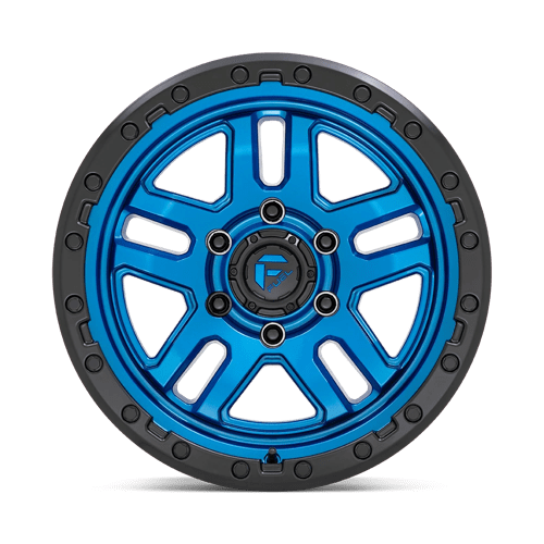 17X9 Fuel 1PC D790 AMMO 5X5.0 -12MM BLUE WITH BLACK LIP