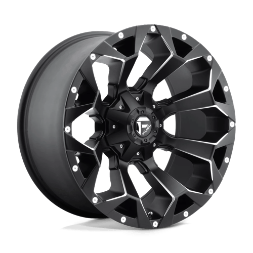 20X10 Fuel 1PC D546 ASSAULT 5X4.5/5.0 -18MM MATTE BLACK MILLED