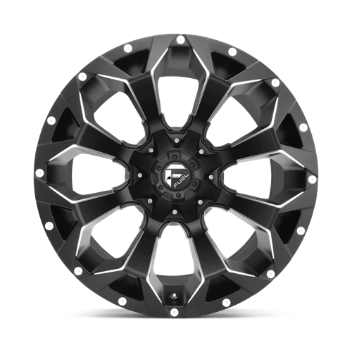 20X10 Fuel 1PC D546 ASSAULT 5X4.5/5.0 -18MM MATTE BLACK MILLED