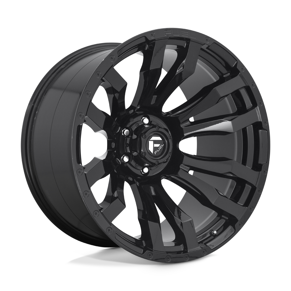 20X8.25 Fuel 1PC D675 BLITZ 8X210 105MM GLOSS BLACK