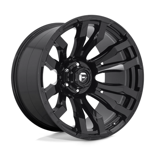 20X8.25 Fuel 1PC D675 BLITZ 8X210 -221MM GLOSS BLACK