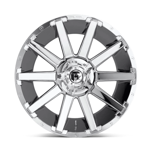 22X12 Fuel 1PC D614 CONTRA 6X135/5.5 -43MM CHROME PLATED