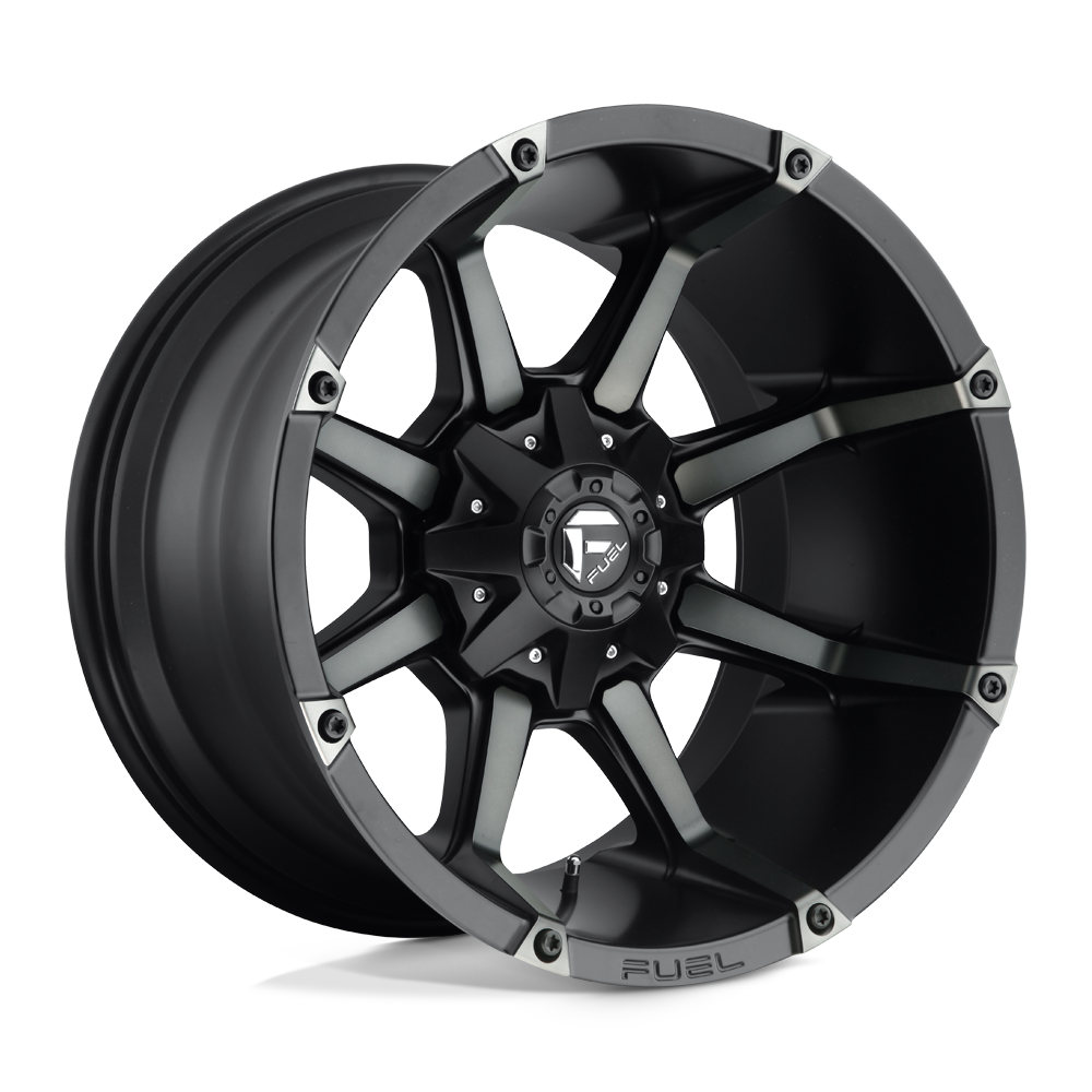 20X10 Fuel 1PC D556 COUPLER 8X170 -12MM MATTE BLACK DOUBLE DARK TINT