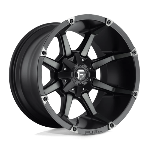 20X10 Fuel 1PC D556 COUPLER 8X170 -12MM MATTE BLACK DOUBLE DARK TINT