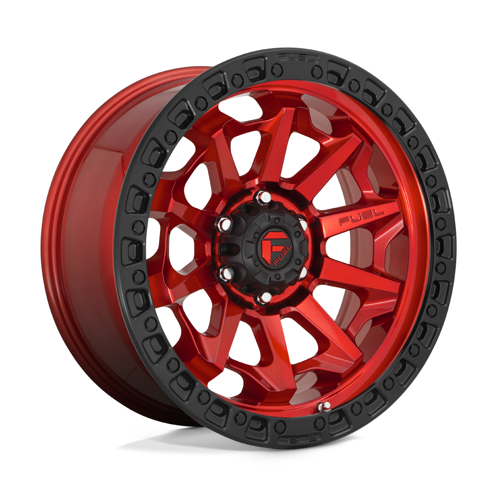 17X9 Fuel 1PC D695 COVERT 8X6.5 1MM CANDY RED BLACK BEAD RING