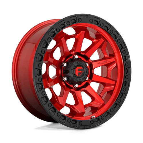 20X10 Fuel 1PC D695 COVERT 5X5.5 -18MM CANDY RED BLACK BEAD RING