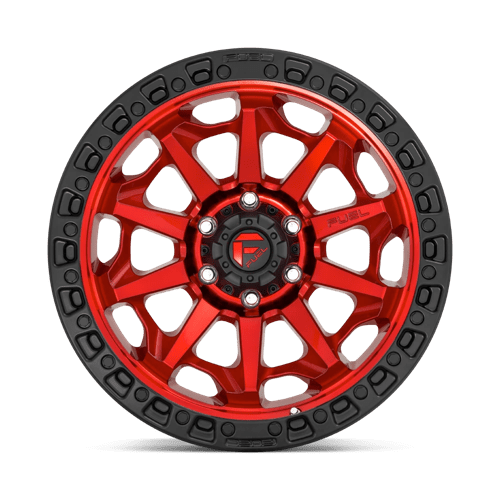 20X10 Fuel 1PC D695 COVERT 5X5.5 -18MM CANDY RED BLACK BEAD RING