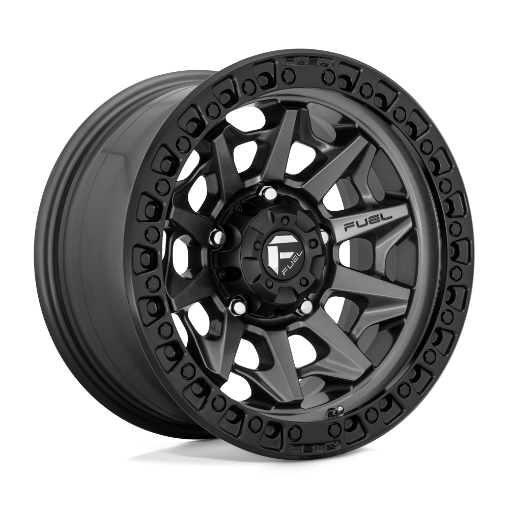 17X9 Fuel 1PC D716 COVERT 6X5.5 1MM MATTE GUN METAL BLACK BEAD RING