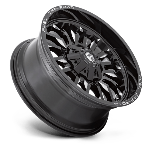 20X9 Fuel 1PC D795 ARC 8X180 1MM GLOSS BLACK MILLED