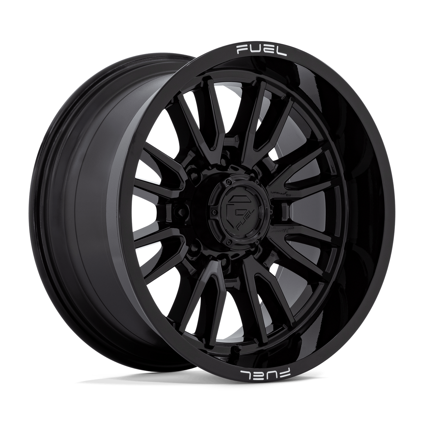 20X10 Fuel 1PC D760 CLASH 8X180 -18MM GLOSS BLACK