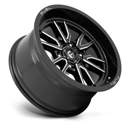 18X9 Fuel 1PC D761 CLASH 6X5.5 1MM GLOSS BLACK MILLED