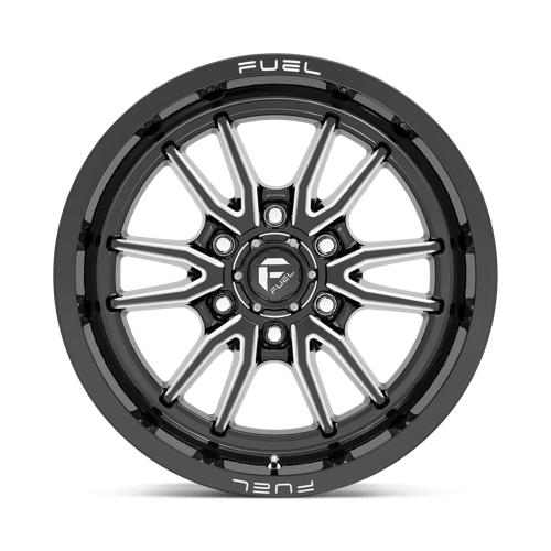 18X9 Fuel 1PC D761 CLASH 6X5.5 1MM GLOSS BLACK MILLED