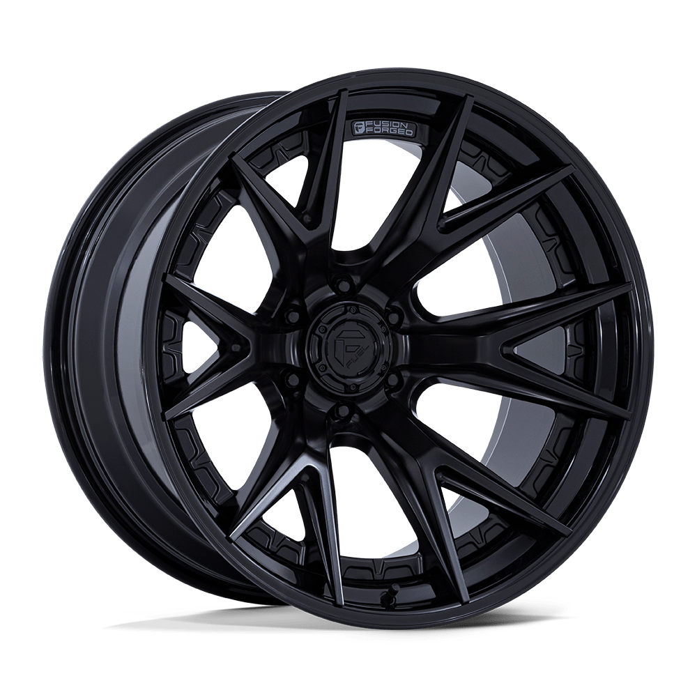 20X10 Fuel 1PC FC402 CATALYST 6X135 -18MM MATTE BLACK WITH GLOSS BLACK LIP