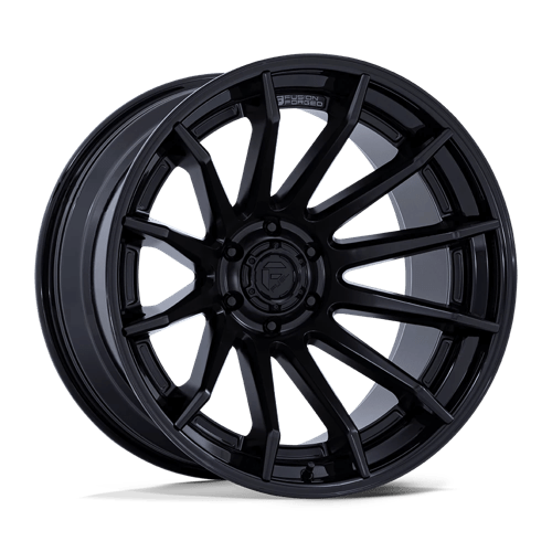 22X12 Fuel 1PC FC403 BURN 5X5.0 -44MM MATTE BLACK WITH GLOSS BLACK LIP