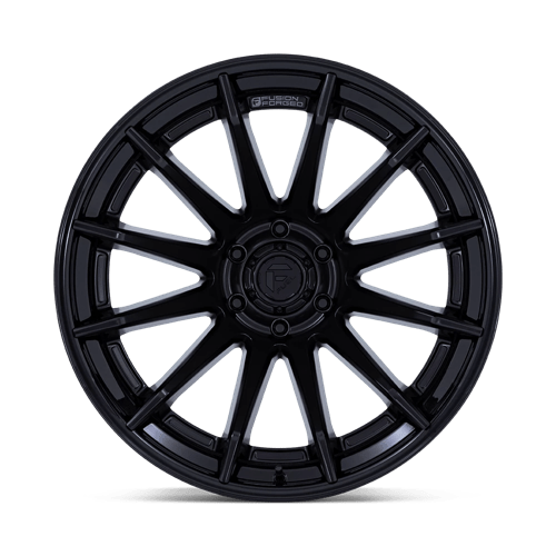 22X12 Fuel 1PC FC403 BURN 5X5.0 -44MM MATTE BLACK WITH GLOSS BLACK LIP