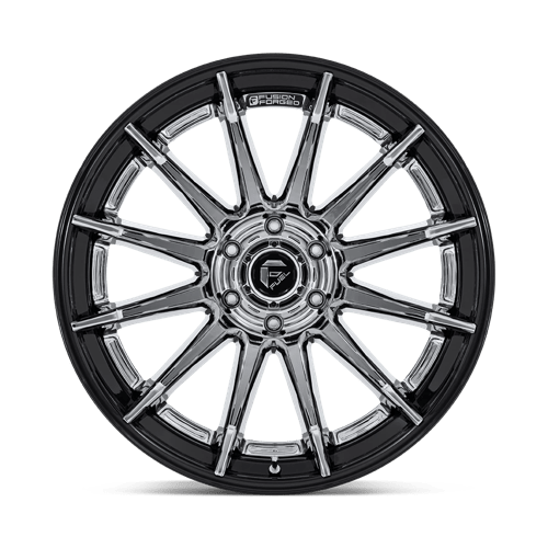 20X10 Fuel 1PC FC403 BURN 5X5.0 -18MM CHROME WITH GLOSS BLACK LIP