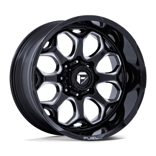 20X10 Fuel 1PC FC862 SCEPTER 8X180 -18MM GLOSS BLACK MILLED