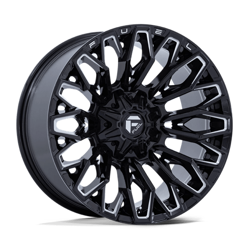 22X10 Fuel 1PC FC865 STRIKE 8X170 -18MM GLOSS BLACK MILLED