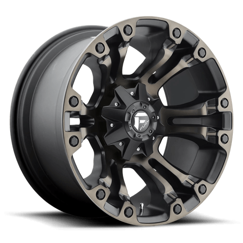 18X9 Fuel 1PC D569 VAPOR 8X180 20MM MATTE BLACK DOUBLE DARK TINT