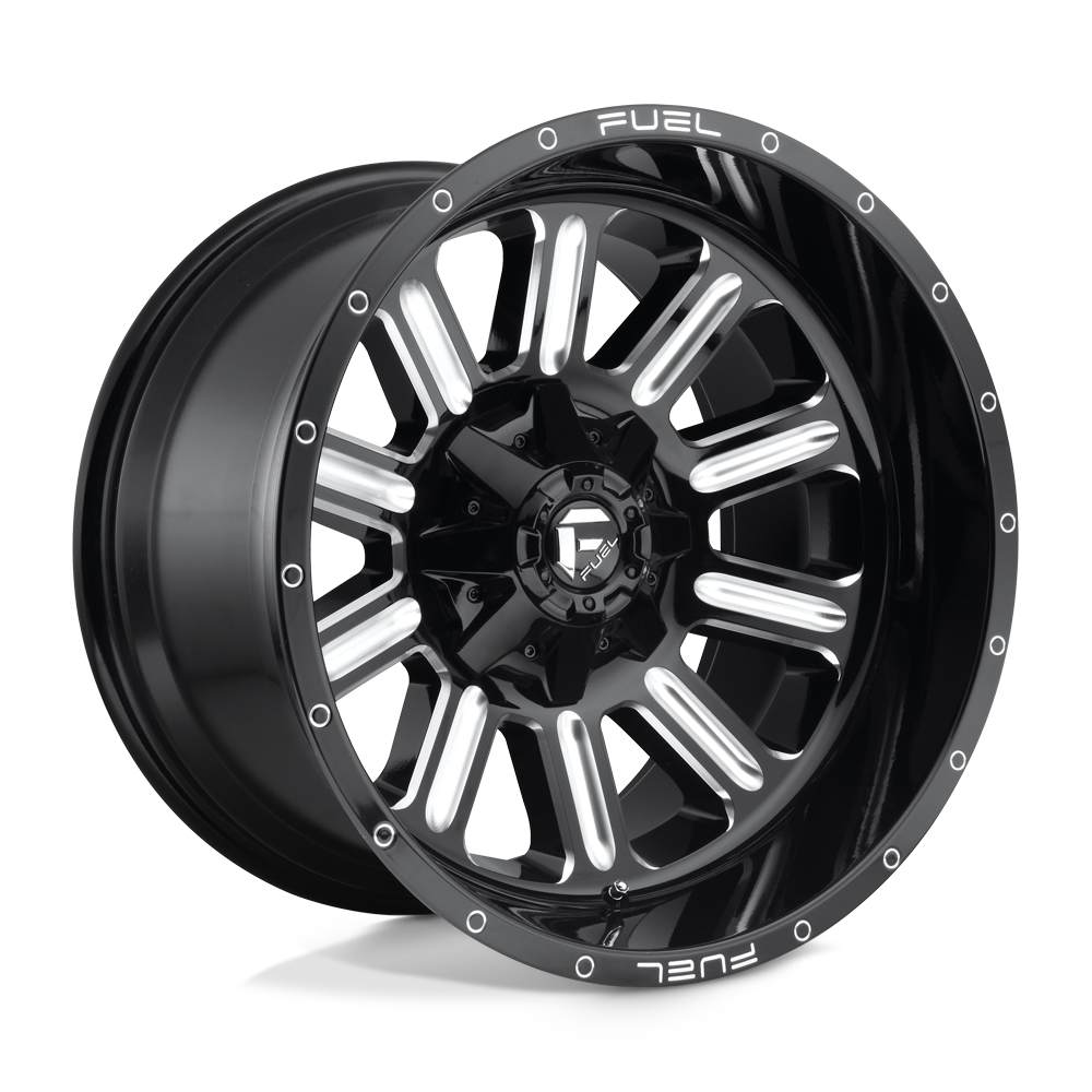 18X9 Fuel 1PC D620 HARDLINE 6X135/5.5 -12MM GLOSS BLACK MILLED