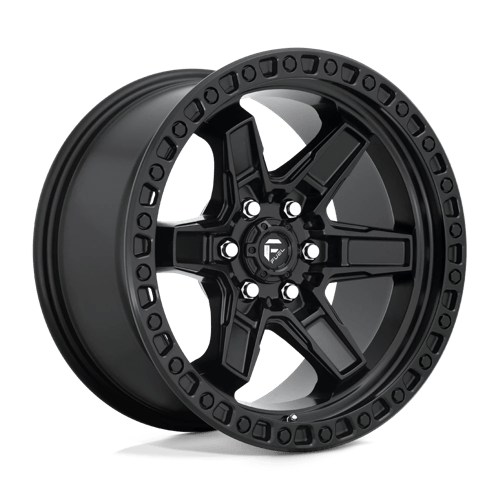 17X9 Fuel 1PC D697 KICKER 6X4.5 12MM MATTE BLACK