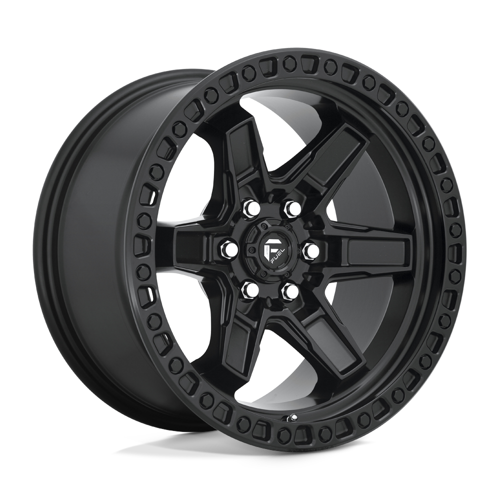 17X9 Fuel 1PC D697 KICKER 6X4.5 12MM MATTE BLACK