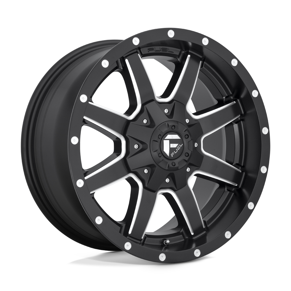 22X10 Fuel 1PC D538 MAVERICK 5X5.0/135 -24MM MATTE BLACK MILLED