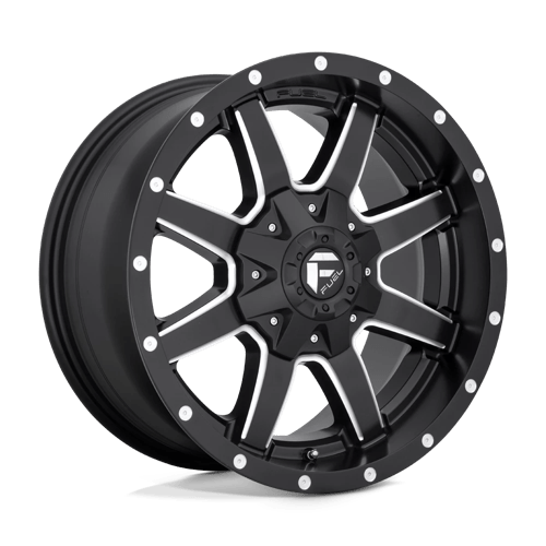 20X8.25 Fuel 1PC D538 MAVERICK 8X6.5 -195MM MATTE BLACK MILLED