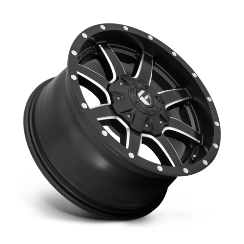 20X8.25 Fuel 1PC D538 MAVERICK 8X6.5 -195MM MATTE BLACK MILLED