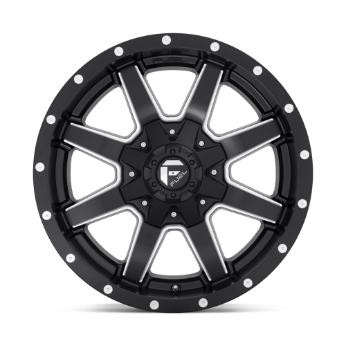 22X10 Fuel 1PC D538 MAVERICK 5X5.0/135 -24MM MATTE BLACK MILLED