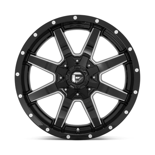 18X9 Fuel 1PC D610 MAVERICK 8X170 20MM GLOSS BLACK MILLED