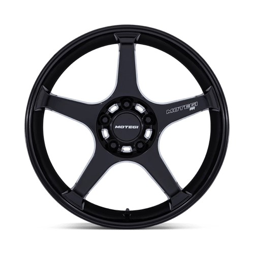 18X8.5 Motegi MR159 BATTLE V 5X100 30MM BLACKBIRD METALLIC