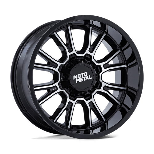 20X9 Moto Metal MO810 LEGACY 8X170 1MM GLOSS BLACK MACHINED