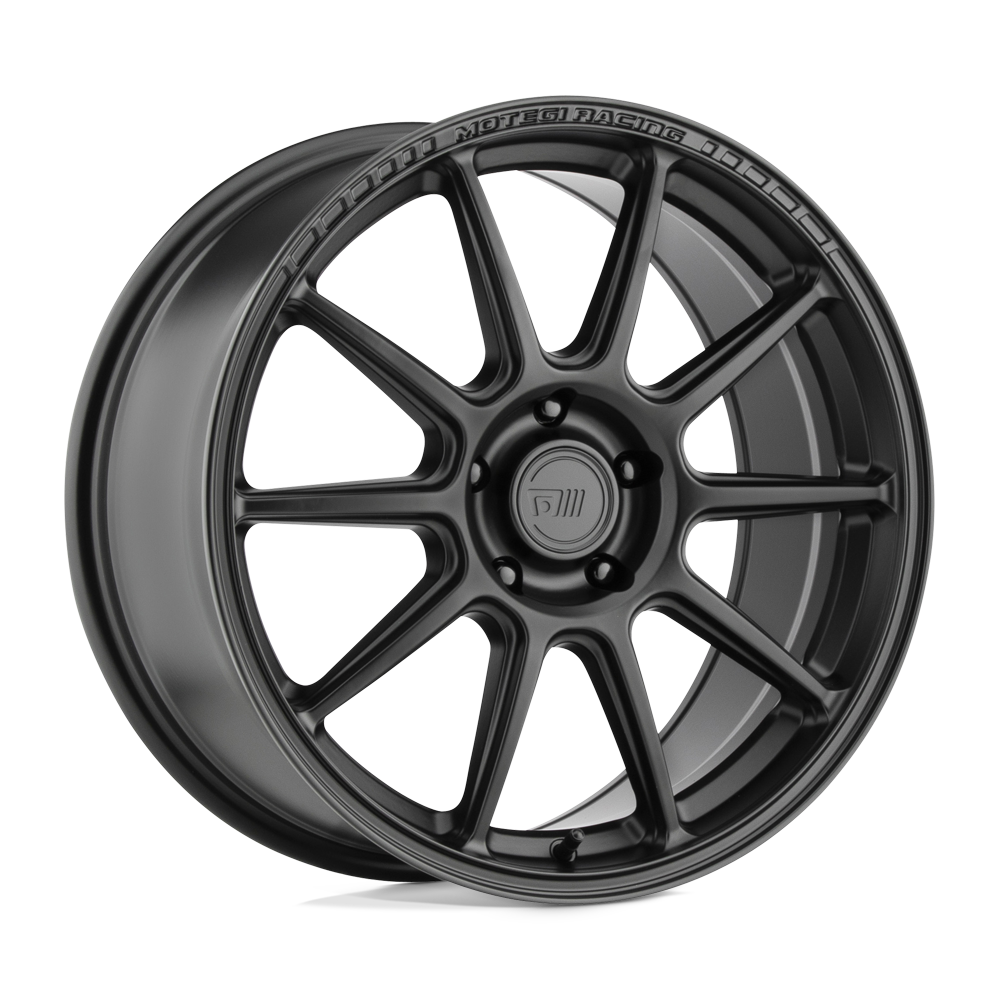 18X8.5 Motegi MR140 SS10 5X100 45MM SATIN BLACK