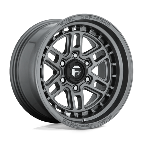 17X9 Fuel 1PC D668 NITRO 6X5.5 -12MM MATTE GUN METAL