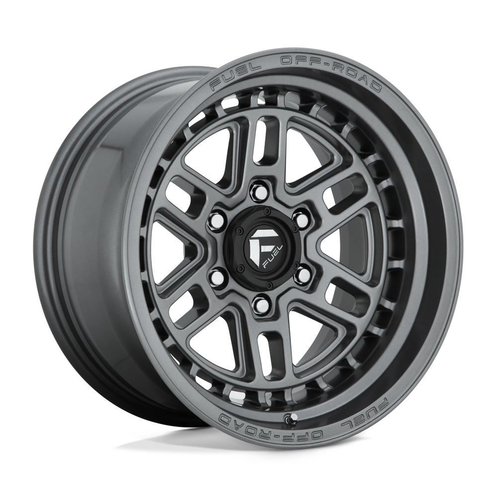 17X9 Fuel 1PC D668 NITRO 6X5.5 -12MM MATTE GUN METAL