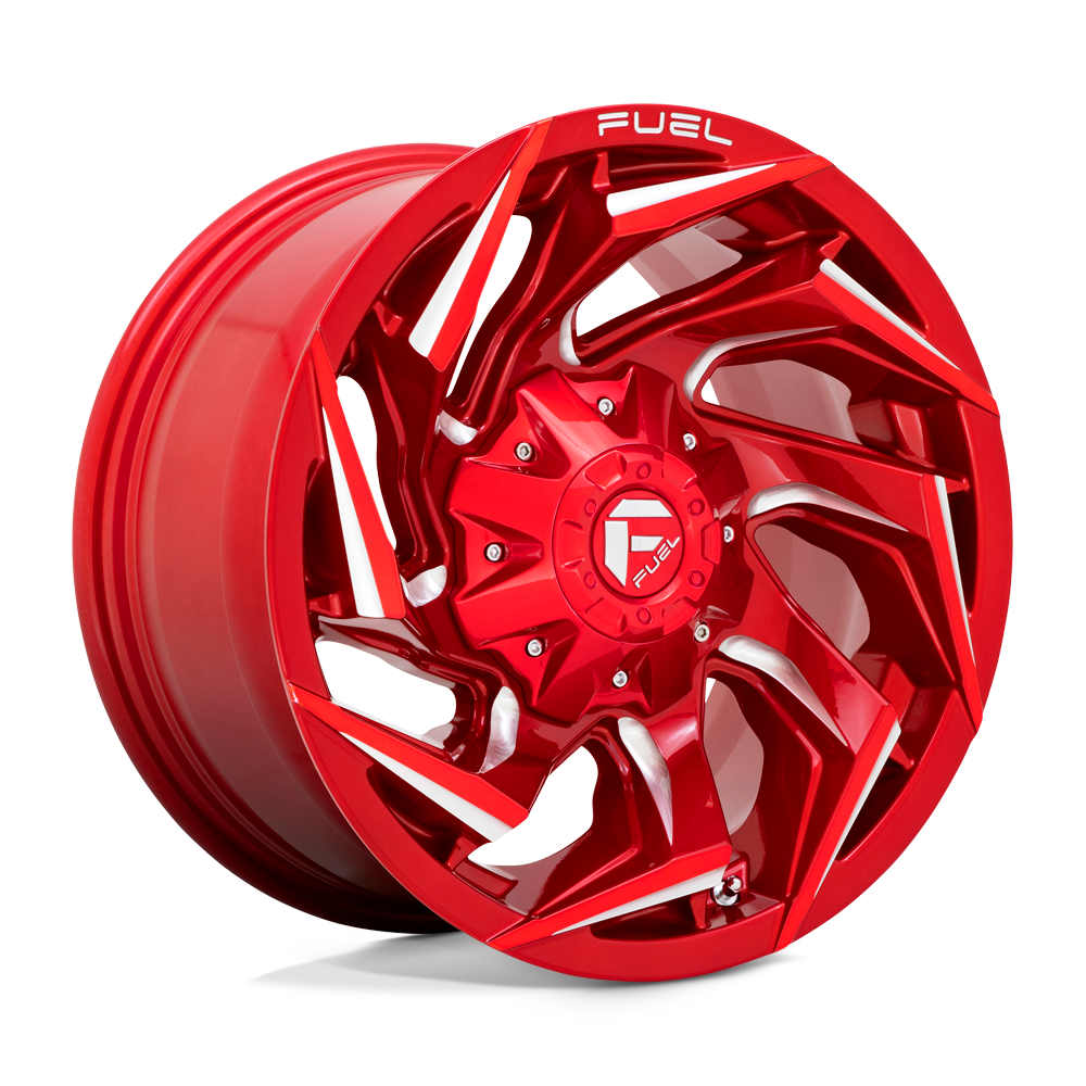 18X9 Fuel 1PC D754 REACTION 5X4.5/5.0 1MM CANDY RED MILLED