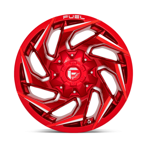 18X9 Fuel 1PC D754 REACTION 5X4.5/5.0 1MM CANDY RED MILLED