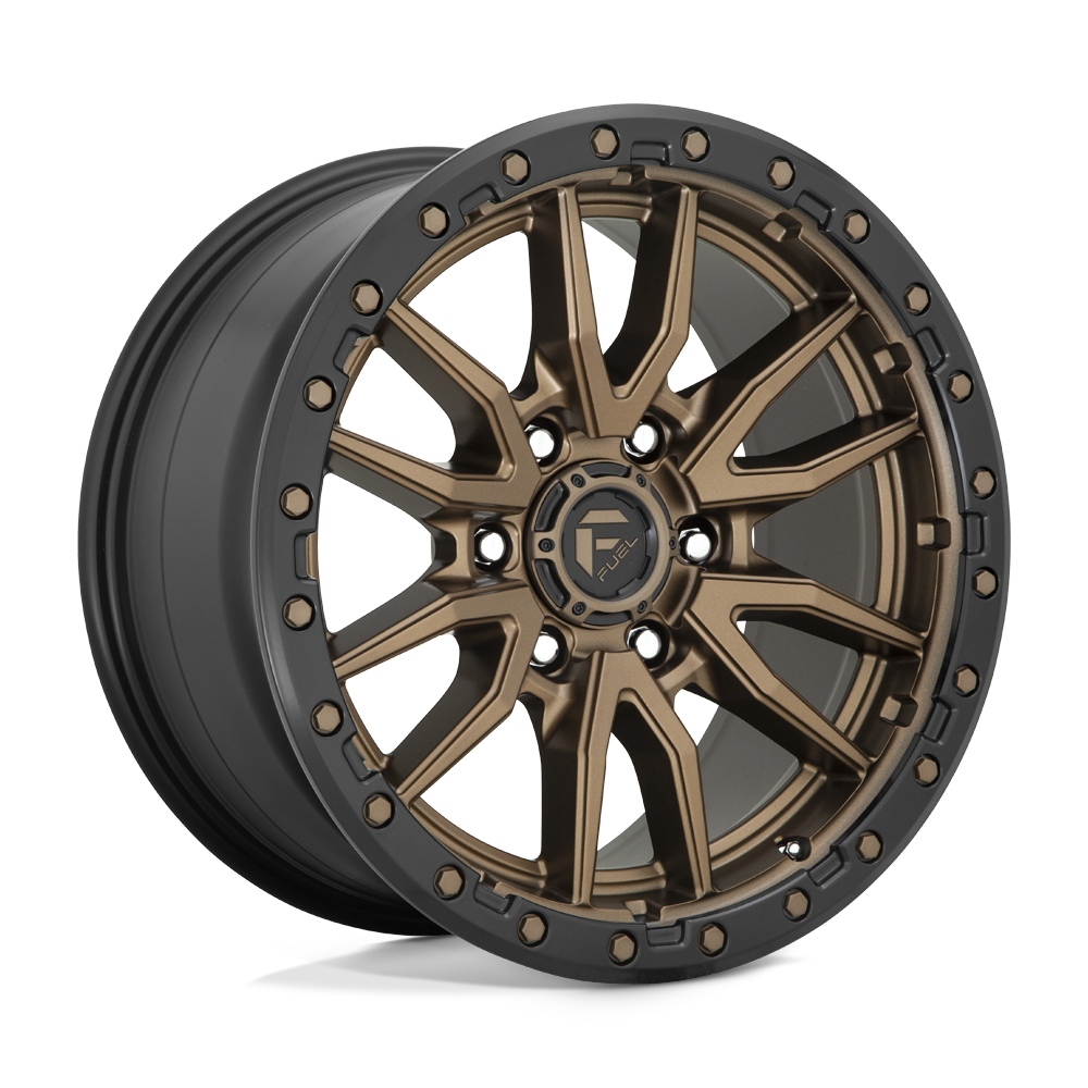 18X9 Fuel 1PC D681 REBEL 6X120 20MM MATTE BRONZE BLACK BEAD RING