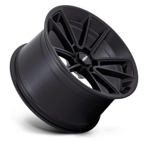 22X10 Rotiform R194 BTL 5X120 30MM MATTE BLACK WITH BLACK CAP AND INSIDE SPOKE DETAILS