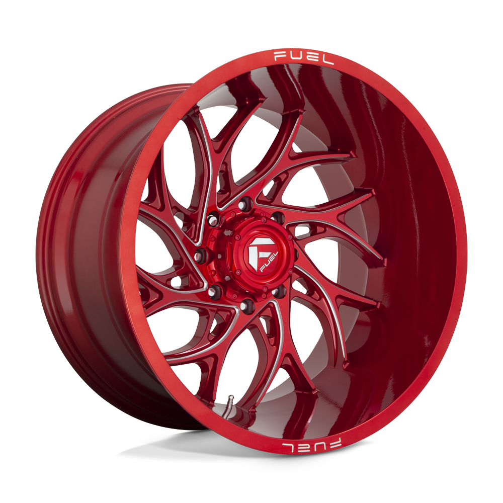 22X8.25 Fuel 1PC D742 RUNNER 8X200 -202MM CANDY RED MILLED