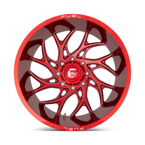 22X8.25 Fuel 1PC D742 RUNNER 8X200 -202MM CANDY RED MILLED