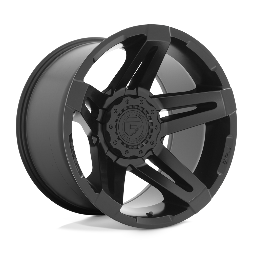 20X9 Fuel 1PC D763 SFJ 5X5.0/5.5 1MM MATTE BLACK