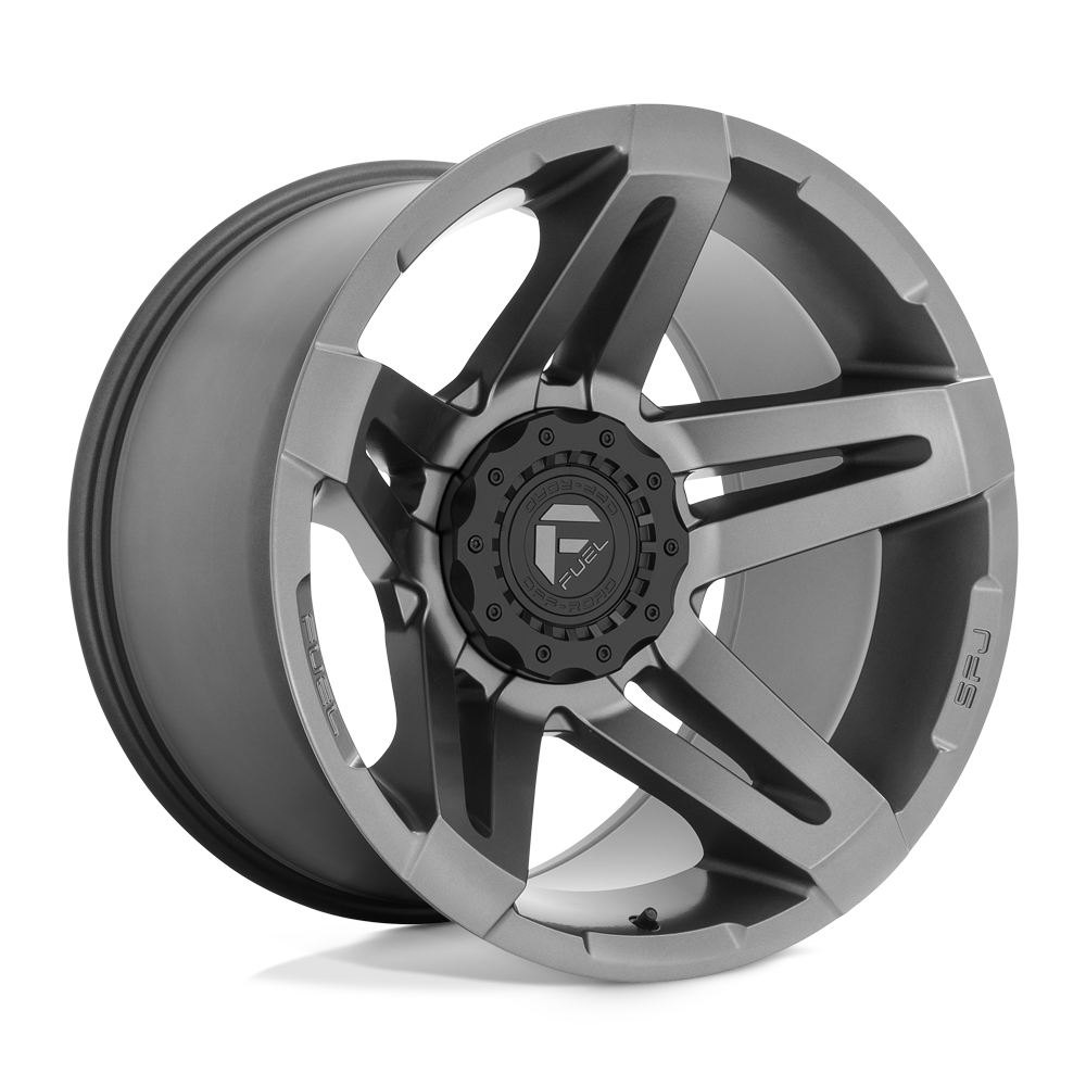 20X10 Fuel 1PC D764 SFJ 5X5.0/5.5 -18MM MATTE GUN METAL