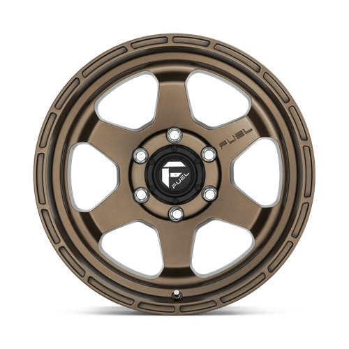 17X9 Fuel 1PC D666 SHOK 5X5.0 1MM MATTE BRONZE